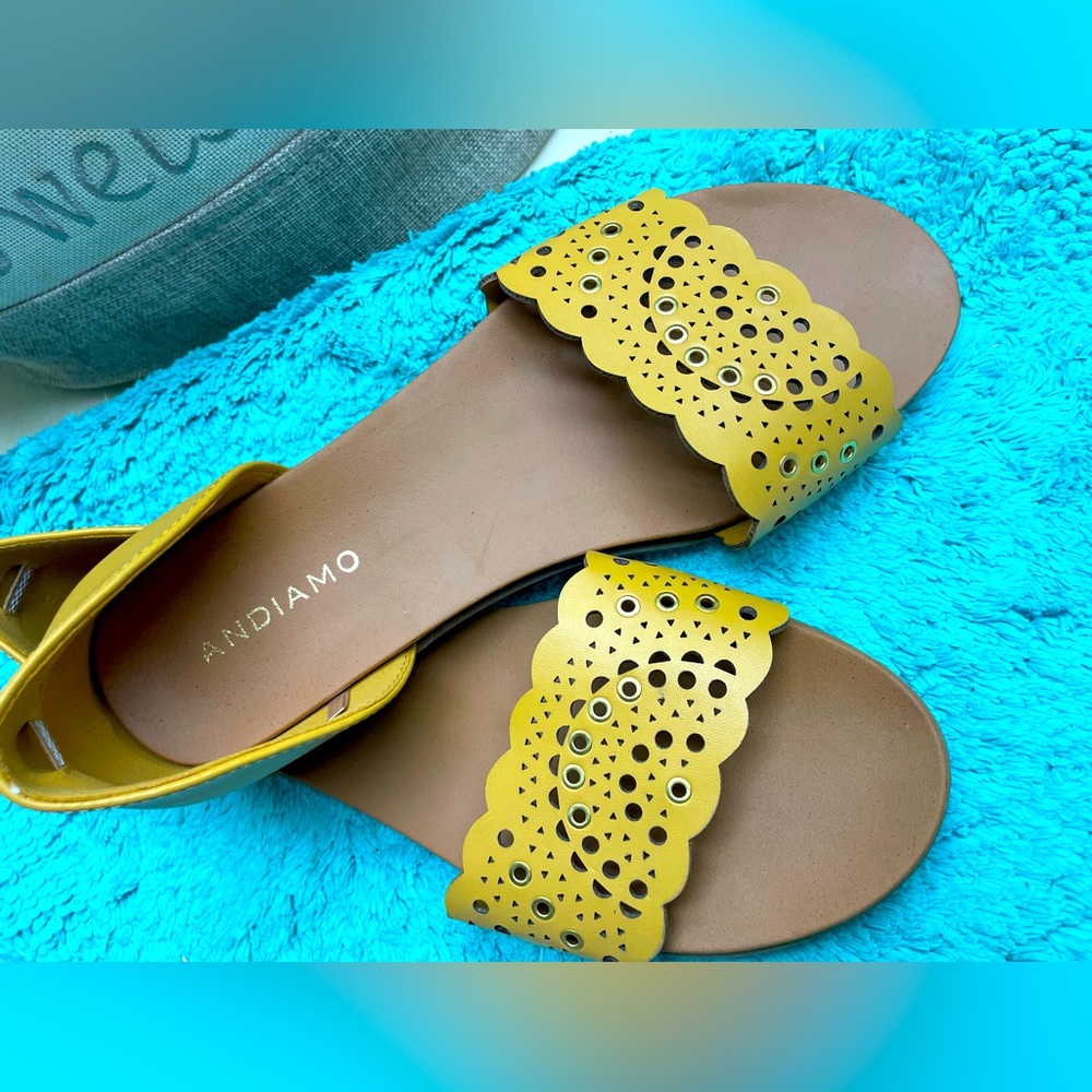 Brand New Sandals / very stylish / with small details on gold color metal